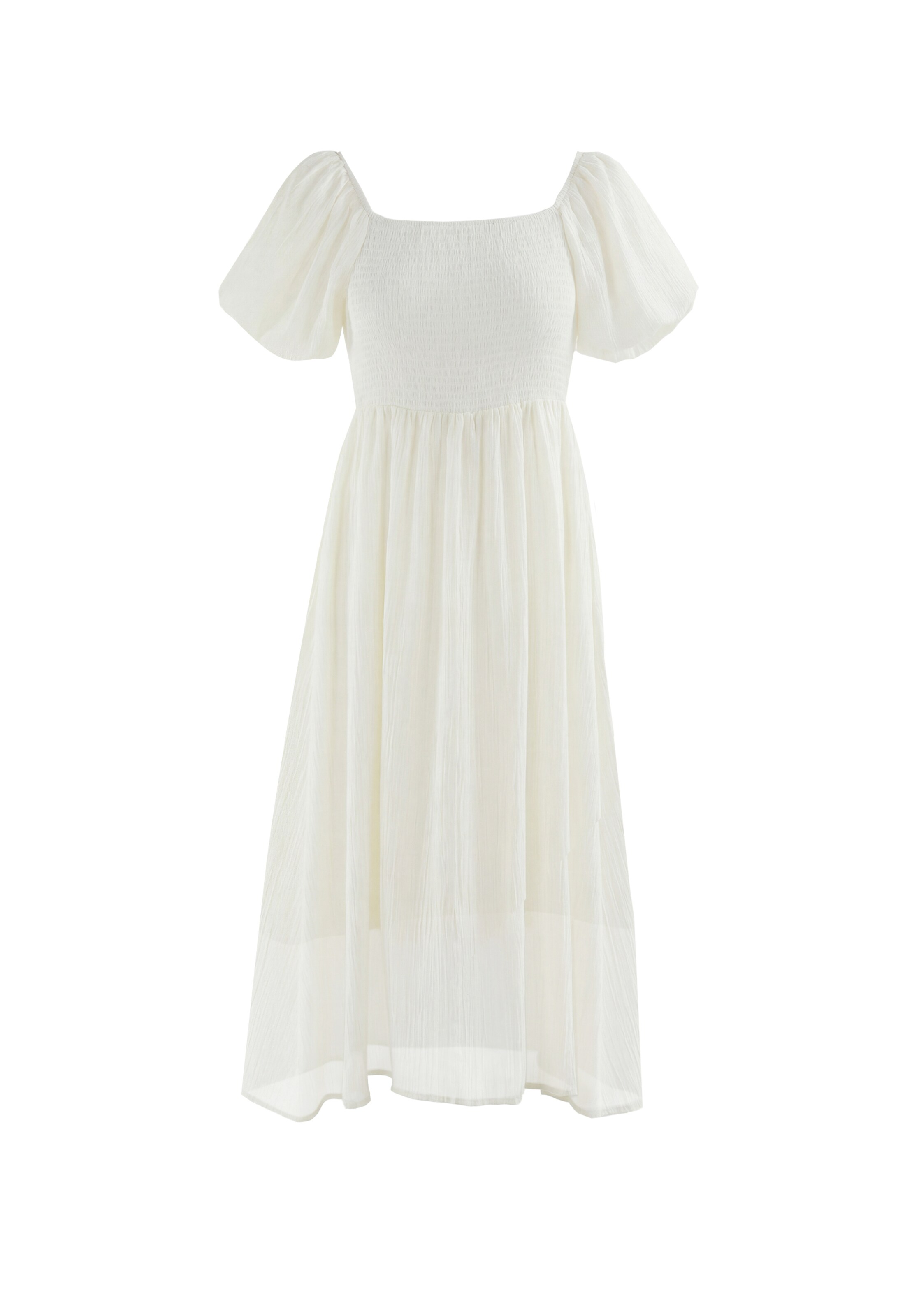IZIA - Vestido en blanco: frente