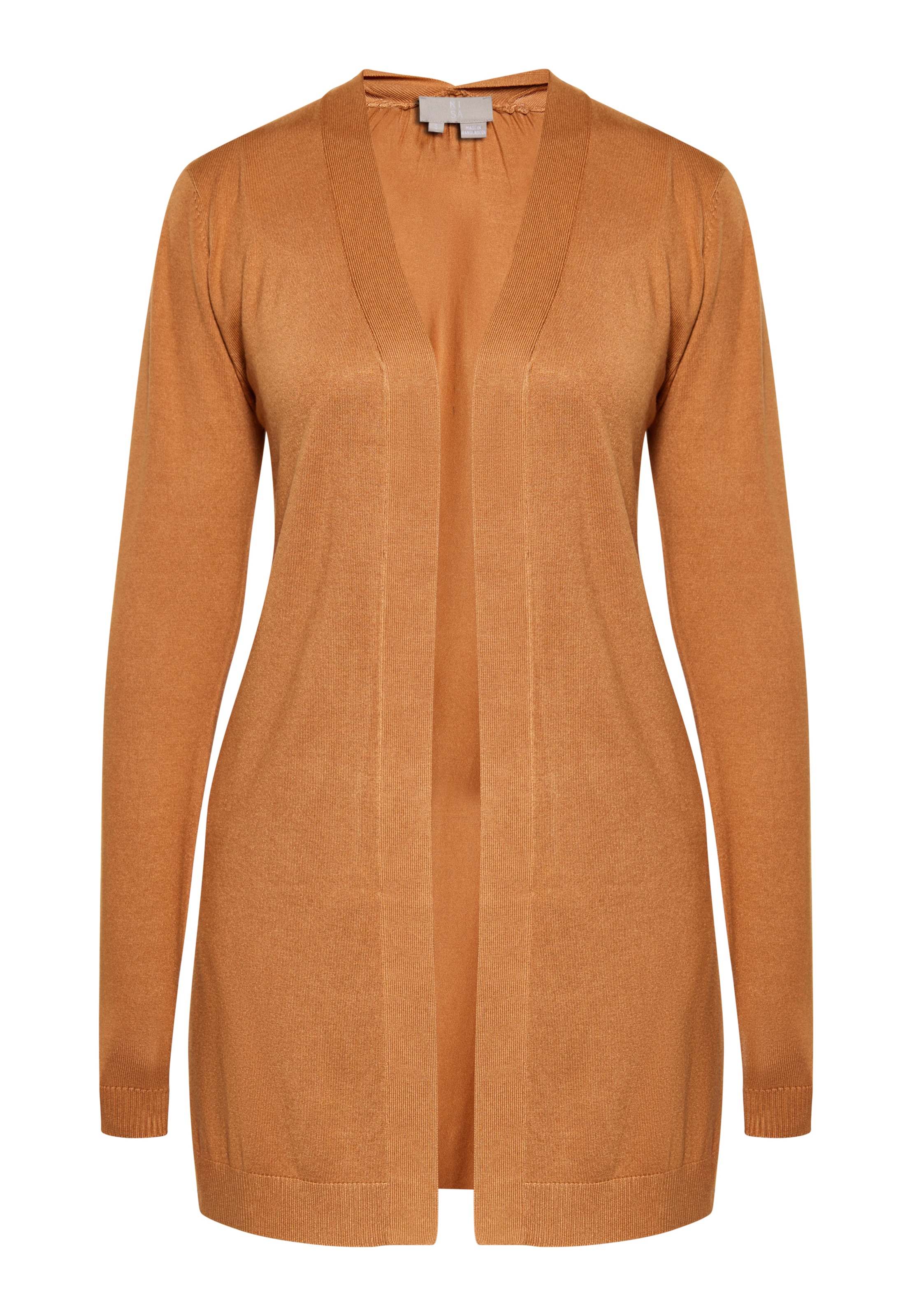 RISA Πλεκτή ζακέτα σε καφέ: μπροστά