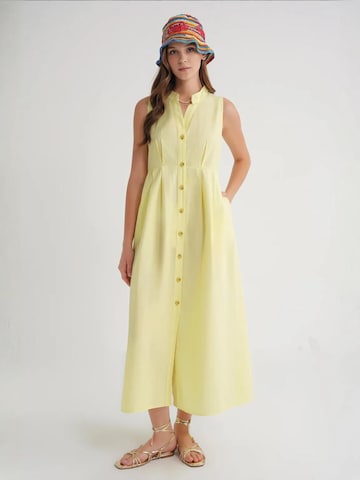 MixRay Blousejurk in Geel: voorkant