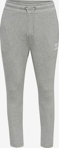 Hummel Regular Workout Pants in Grey: front