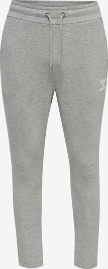 Hummel Pantalon de sport en gris chiné / blanc, Vue avec produit
