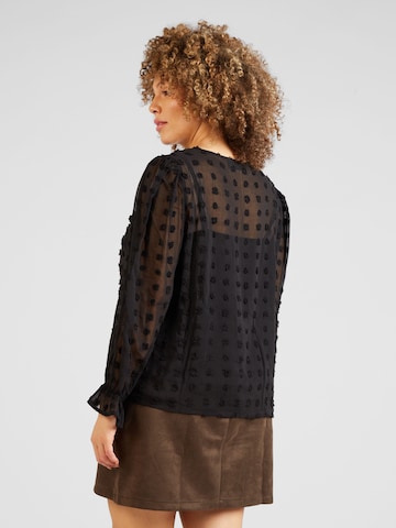 PIECES Curve Blouse 'SYMMA' in Zwart