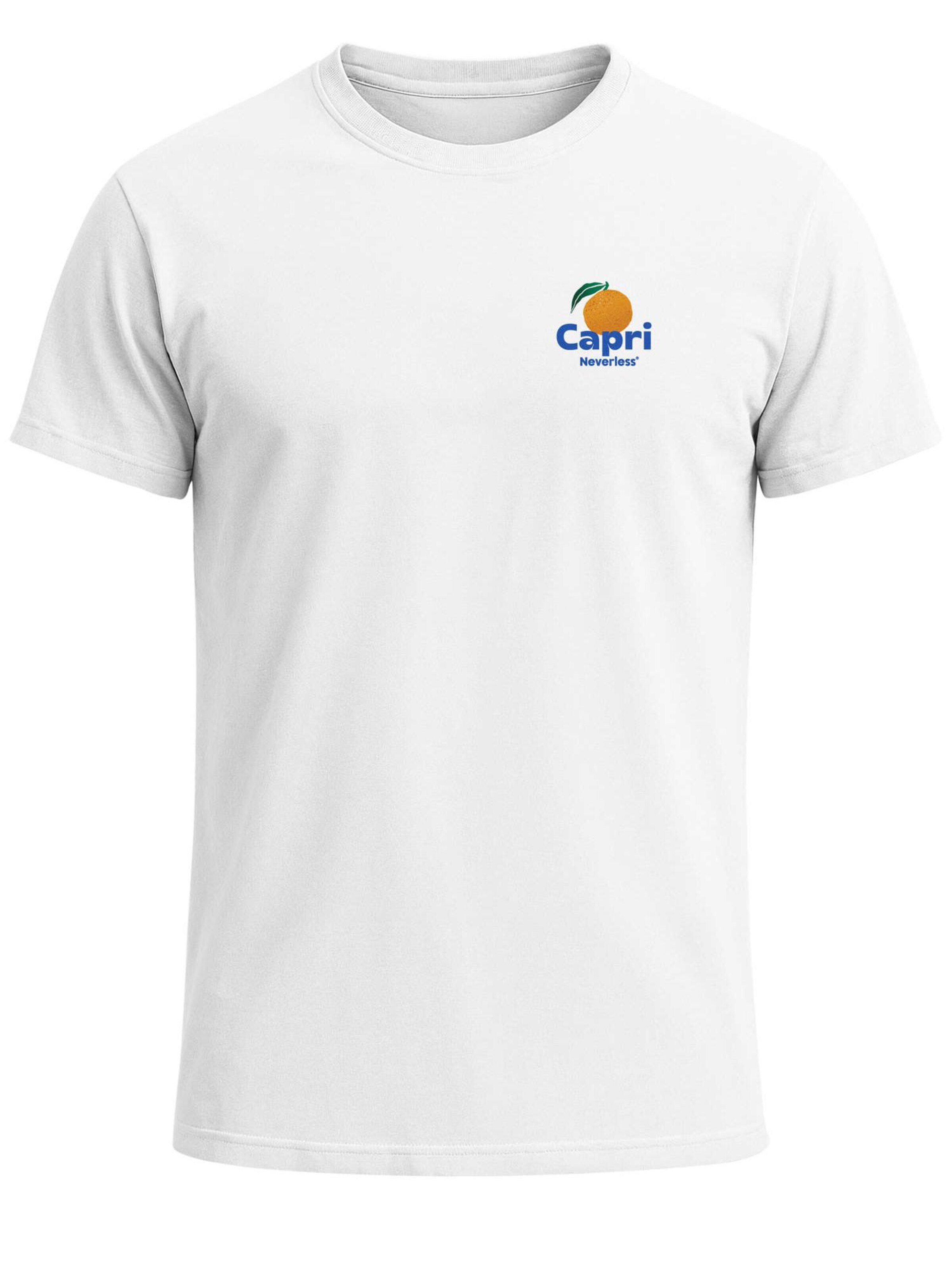 Neverless Shirt 'Capri Orange' in White