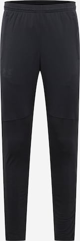 UNDER ARMOUR Skinny Sports trousers in Black: front