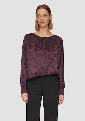 T-shirt s.Oliver BLACK LABEL en violet : devant