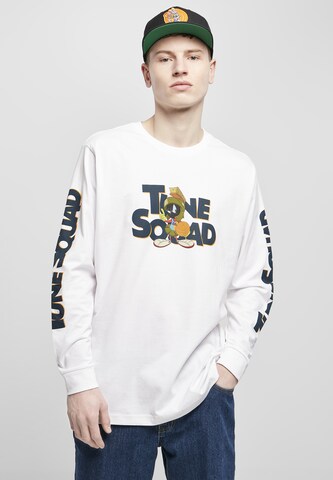 MT Men Sweatshirt 'Space Jam Taz' in Wit: voorkant