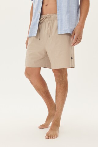 Matinique Badeshorts in Beige: Vorderseite