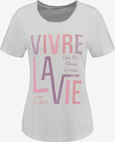 Marškinėliai 'La Vie' iš Key Largo, spalva – purpurinė / rožinė / ryškiai rožinė spalva / balta, Prekių apžvalga