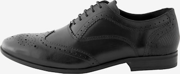 Chaussure à lacets Next en noir : devant