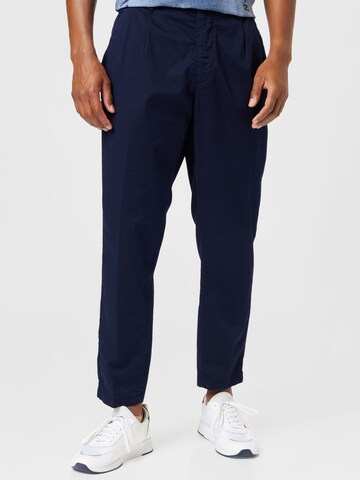 Regular Pantaloni eleganți de la UNITED COLORS OF BENETTON pe albastru: față