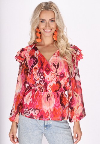 Camicia da donna di IZIA in rosa: frontale