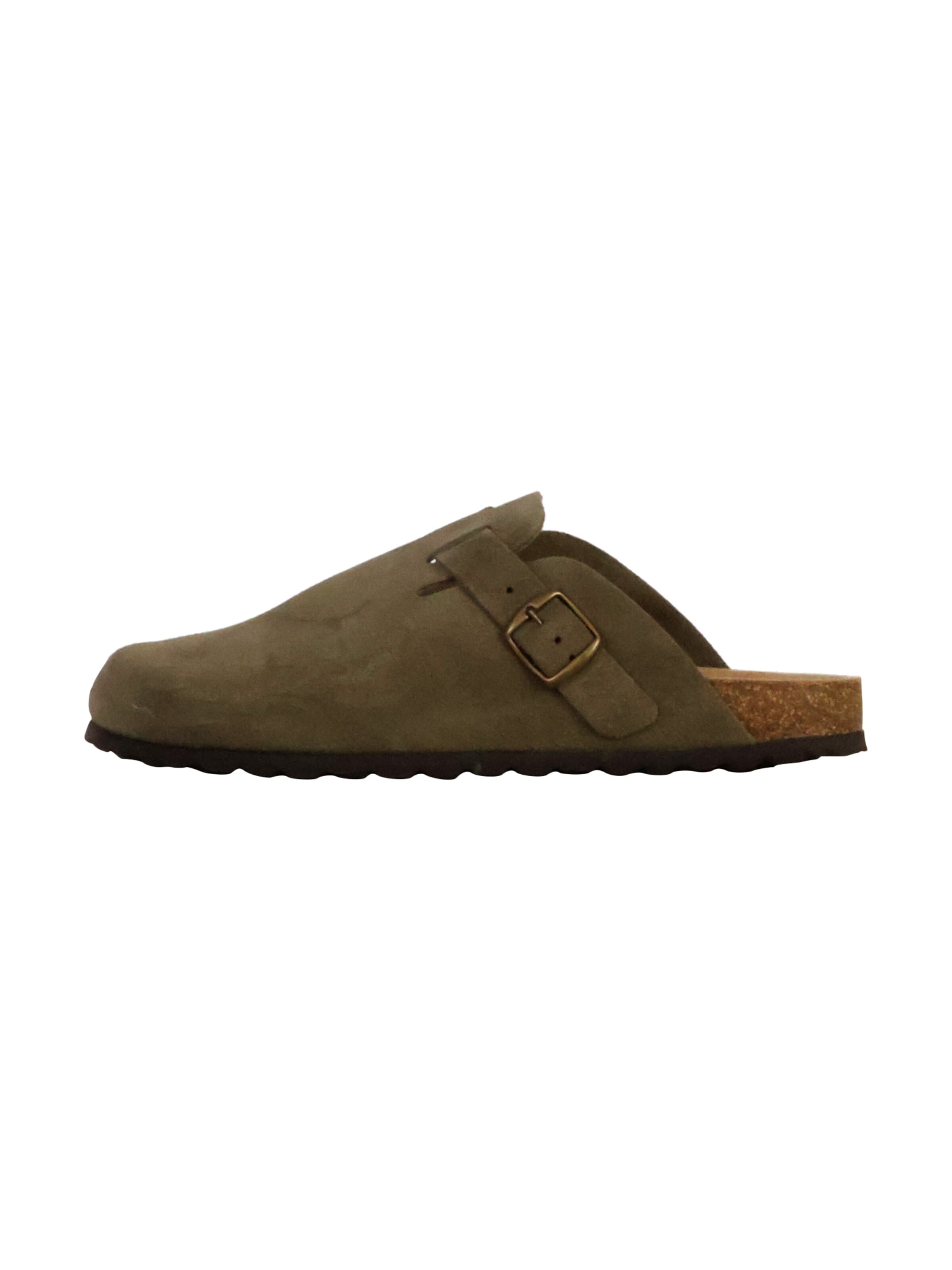 The Divine Factory Mule 'Joasis-Lederpantoletten' in Green: front