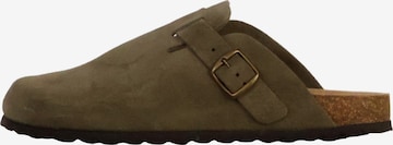 The Divine Factory Mule 'Joasis-Lederpantoletten' in Green: front