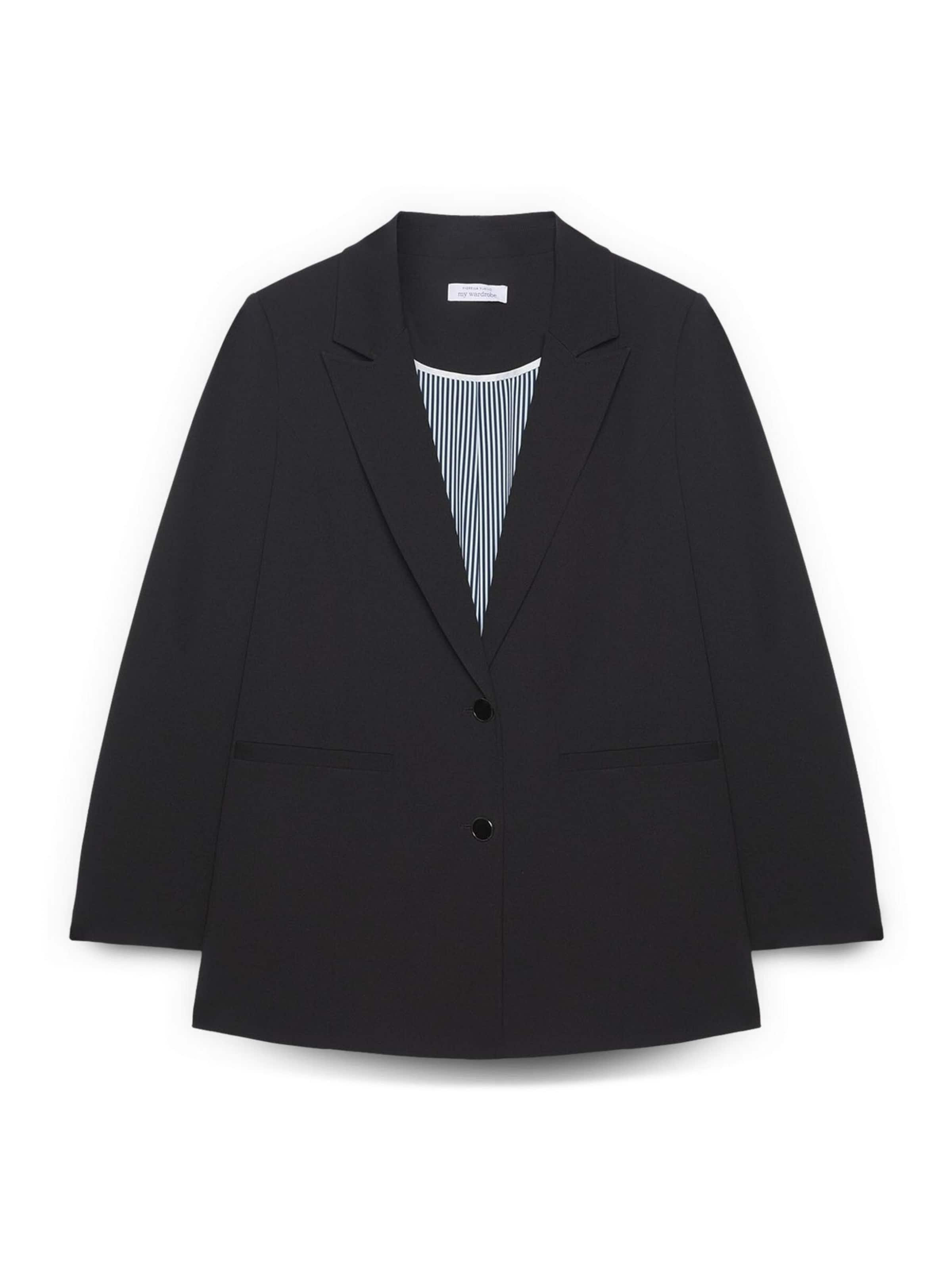 Blazer di Fiorella Rubino in nero: frontale