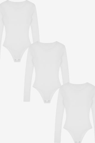 Body 'BASIC MAX Langarm Body Frauen 3er Pack' Maxte en blanc : devant