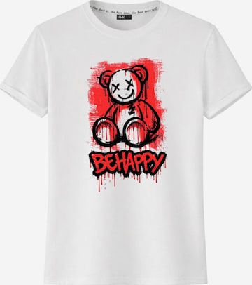 RMK Shirt 'Crazy Bär' in Weiß: Vorderseite