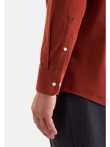 SEIDENSTICKER Regular fit Button Up Shirt in Orange