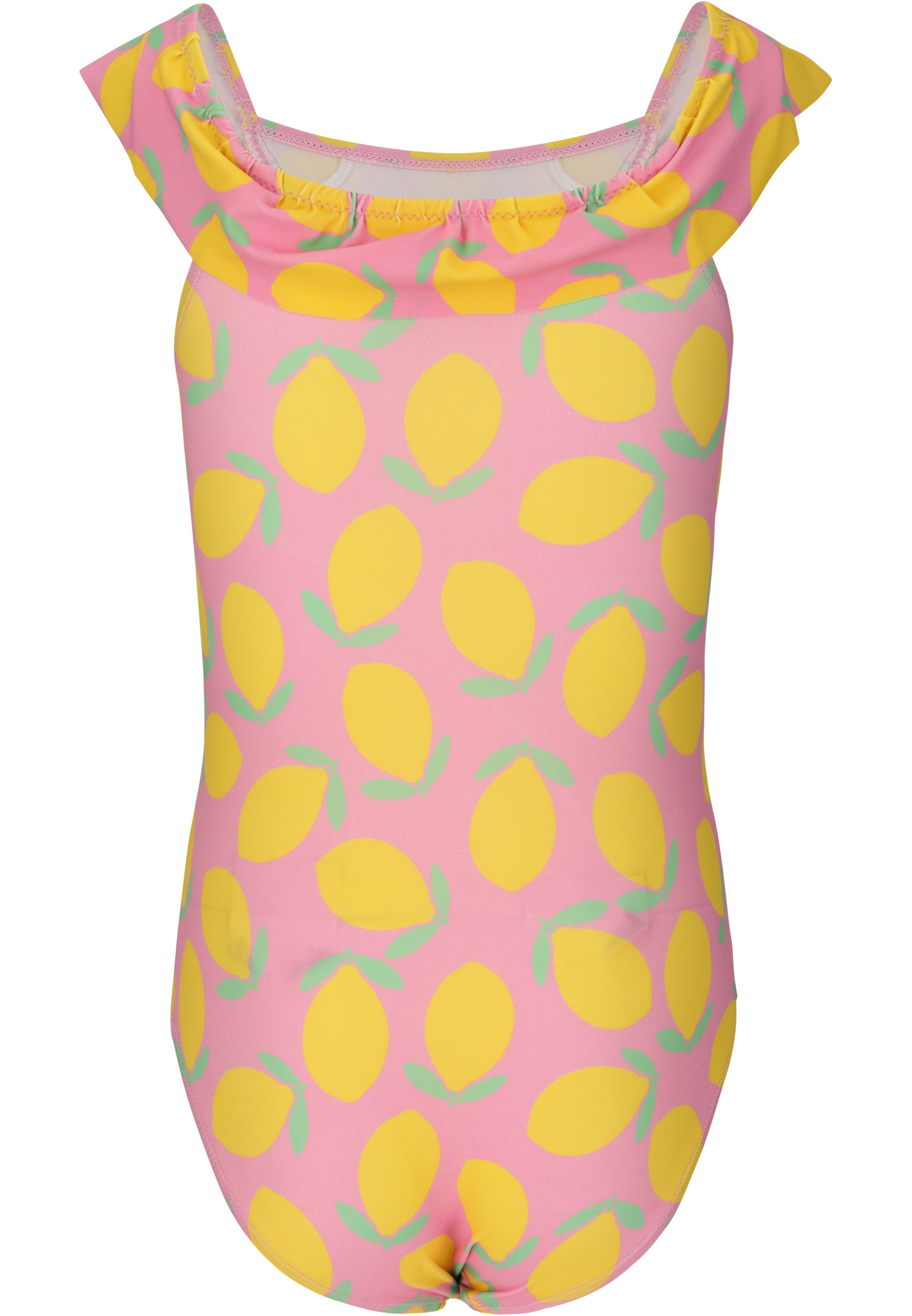 ZigZag Swimsuit 'Tropical' in Yellow