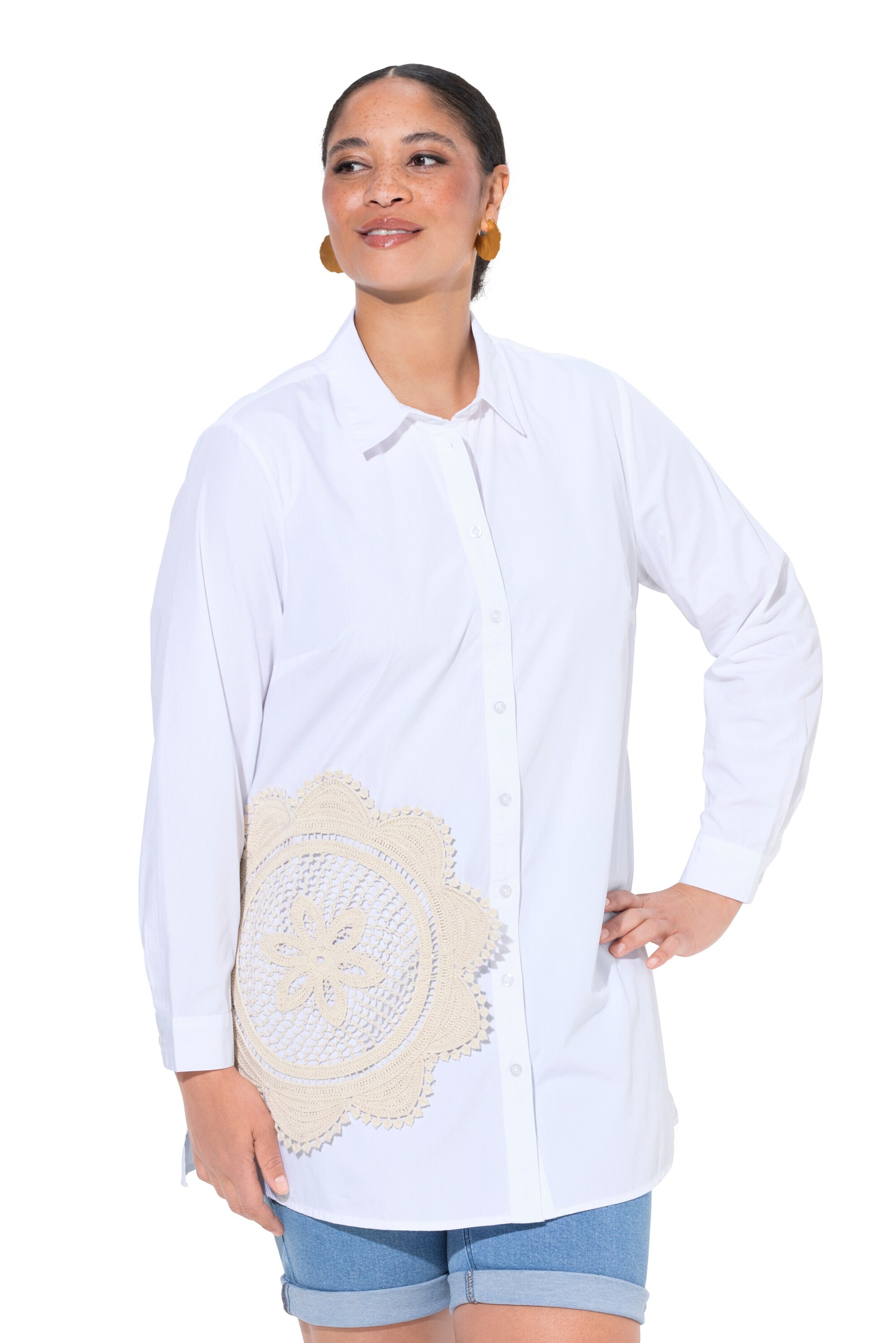 MIAMODA Blouse in White: front