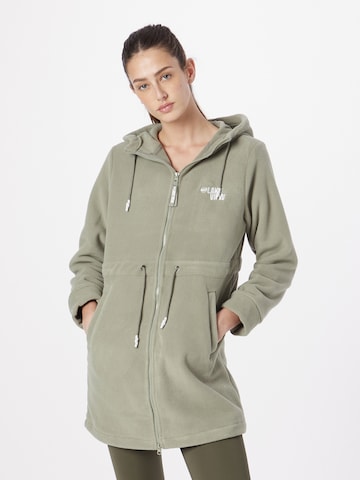 Lake View Fleece Jacket 'Greta' in Green: front