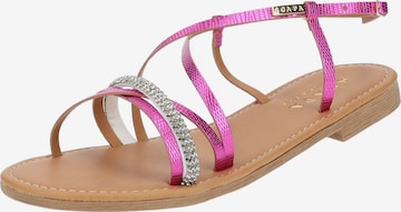 Sandales à lanières SCAPA en rose : devant