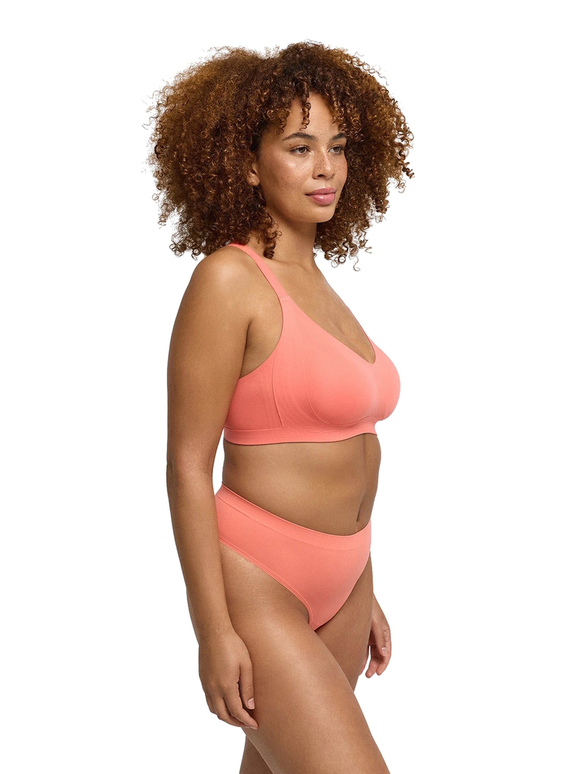 cfab (formerly creamy fabrics) - Push-up Sujetador 'Seamless Compact Push-Up BH' en naranja
