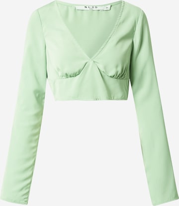 NA-KD Blouse in Green: front