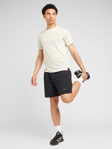 UNDER ARMOUR - Camiseta funcional en beige