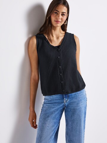 Tops en tricot STREET ONE en bleu : devant