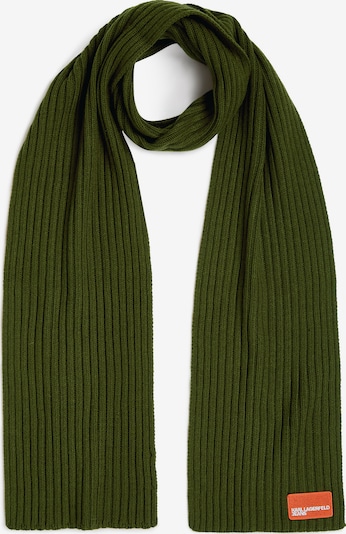 Šalikas iš KARL LAGERFELD JEANS, spalva – tamsiai žalia, Prekių apžvalga