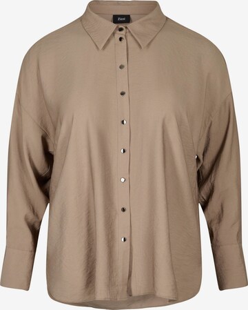 Zizzi - Blusa 'XFAHIT' en beige: frente