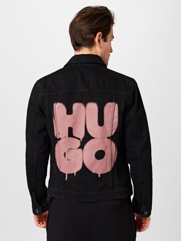 HUGO Red Between-Season Jacket in Black