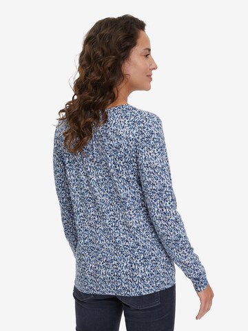 Betty & Co Blusenshirt mit Gummizug in Blau