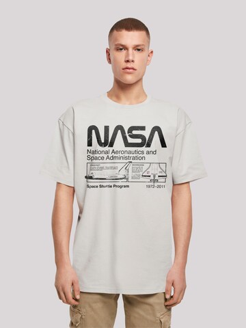 F4NT4STIC Shirt 'NASA Classic Space Shuttle' in Beige: Vorderseite