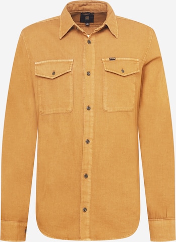 G-Star RAW Button Up Shirt 'Marine' in Brown: front