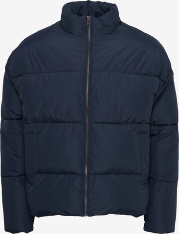 !Solid Winter Jacket 'Leon' in Blue: front
