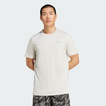 T-Shirt fonctionnel 'Own The Run' ADIDAS PERFORMANCE en gris : devant