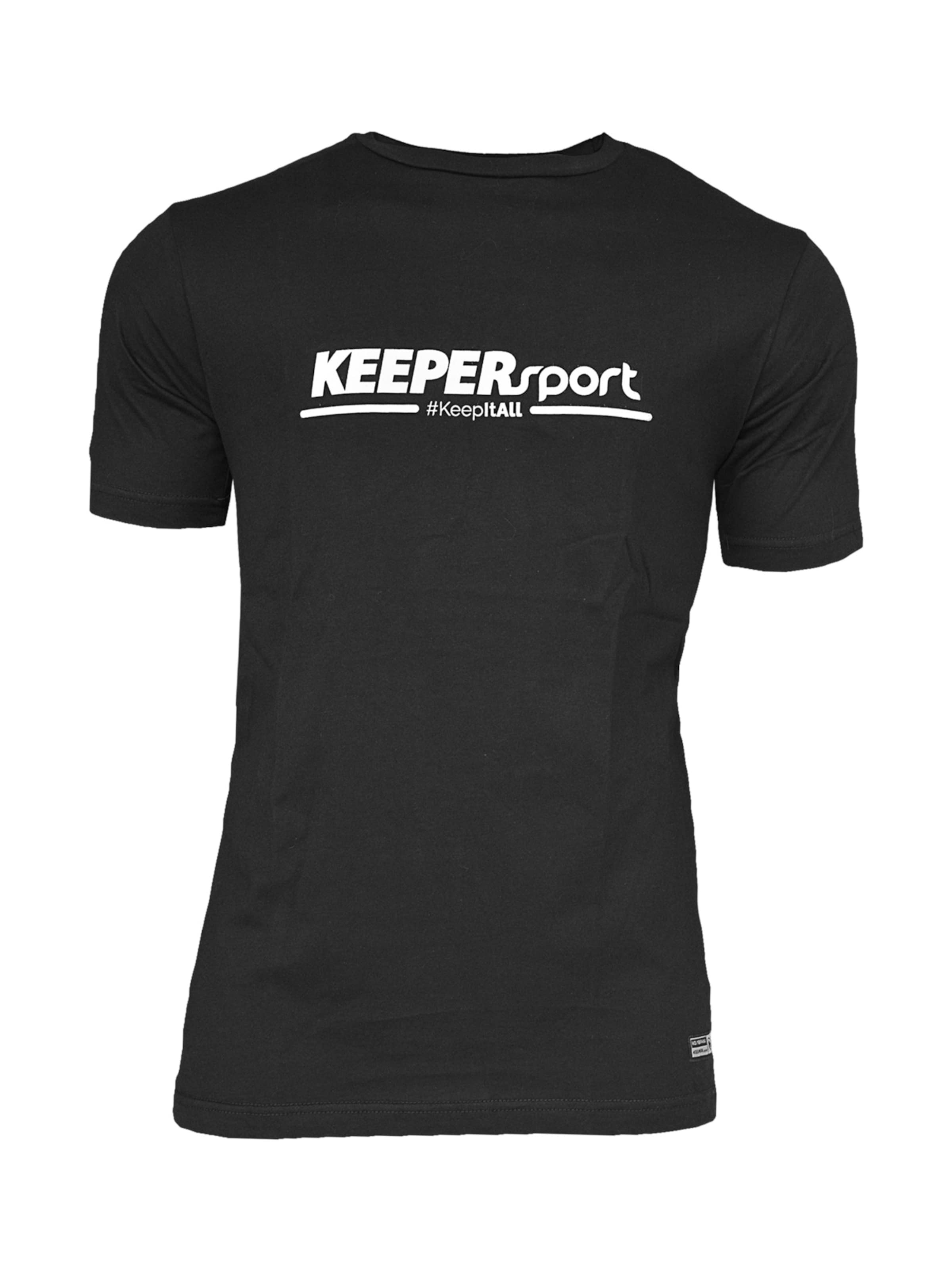 KEEPERsport Funktionsshirt in Schwarz: Vorderseite