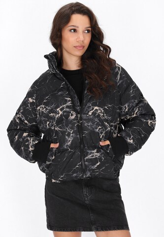 myMo ROCKS Демисезонная куртка в Черный: спереди