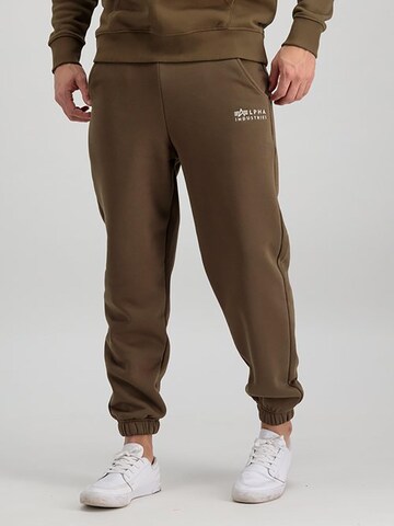 ALPHA INDUSTRIES Regular Pants 'Organics EMB Regular' in Grey