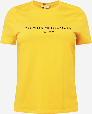 Tommy Hilfiger Curve - Camisa em amarelo: frente