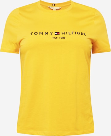 Tommy Hilfiger Curve Shirt in Yellow: front