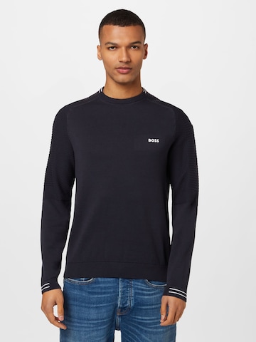 BOSS Green Pullover 'Rolet' i blå: forside