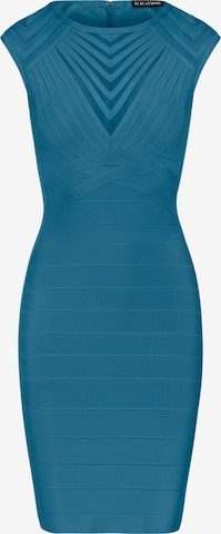 Kraimod - Vestido de bainha em azul: frente