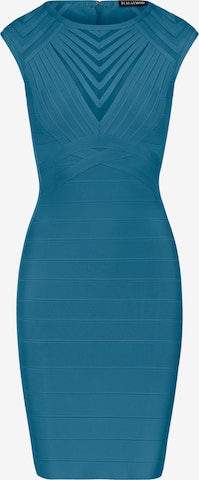 Robe fourreau Kraimod en bleu : devant