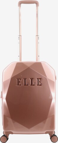 ELLE Suitcase 'Diamond' in Gold: front