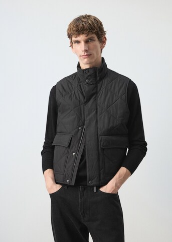 MANGO MAN Vest 'Hugo' in Black: front