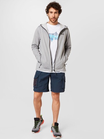 JACK WOLFSKIN - Casaco de velo funcional 'Horizon'' em cinzento