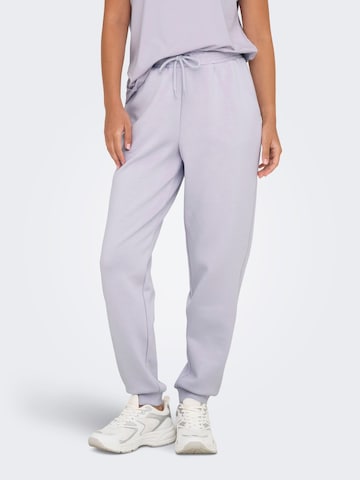 ONLY PLAY Tapered Sports trousers in Purple: front