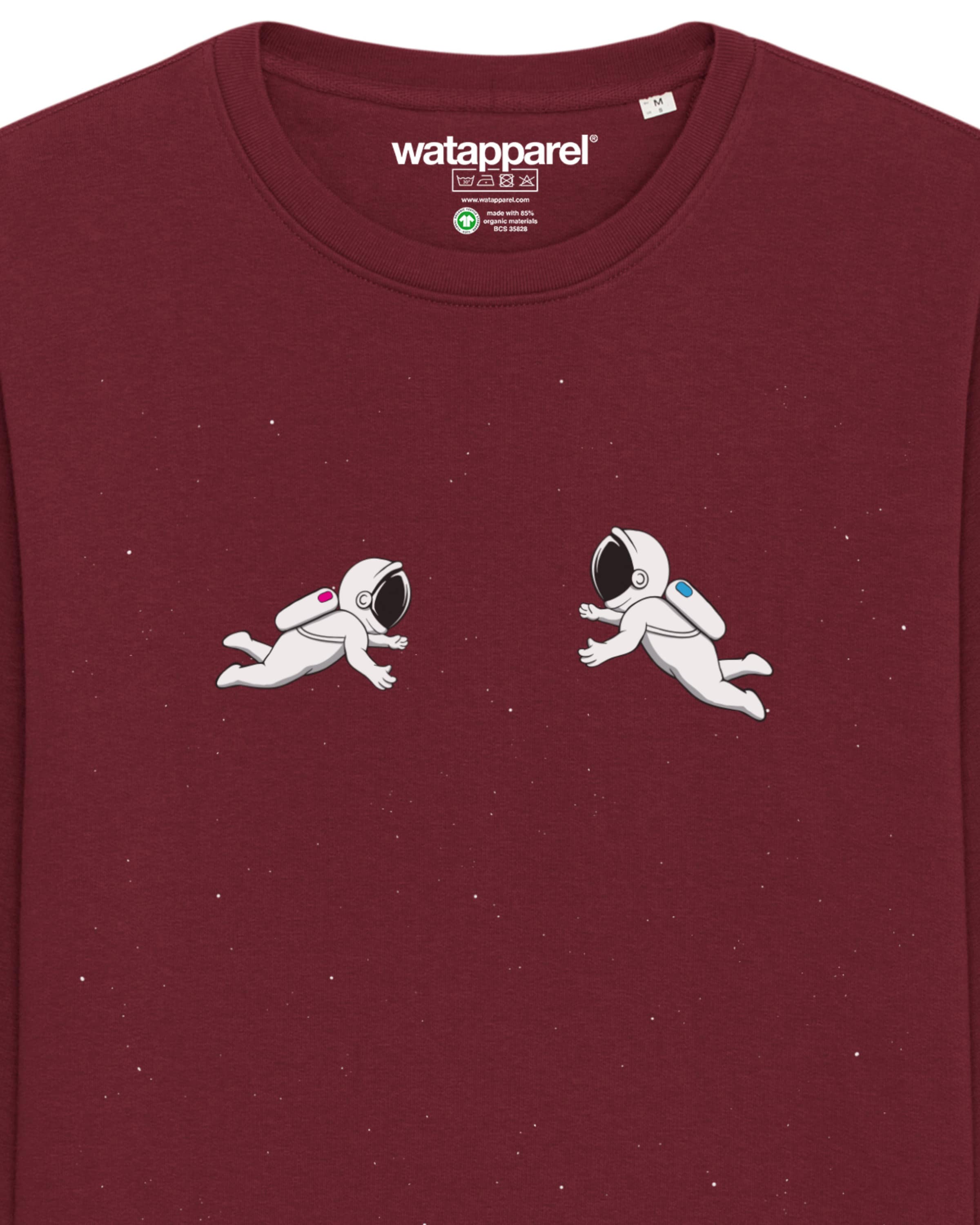 Sweat-shirt 'Space love' Watapparel en rouge